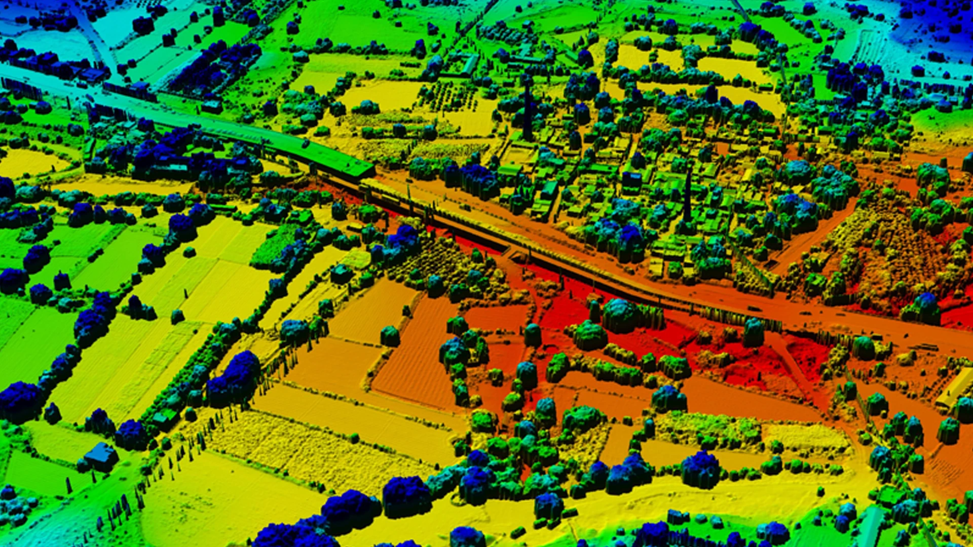 AutoTerra Pro Spatial — point cloud classification view